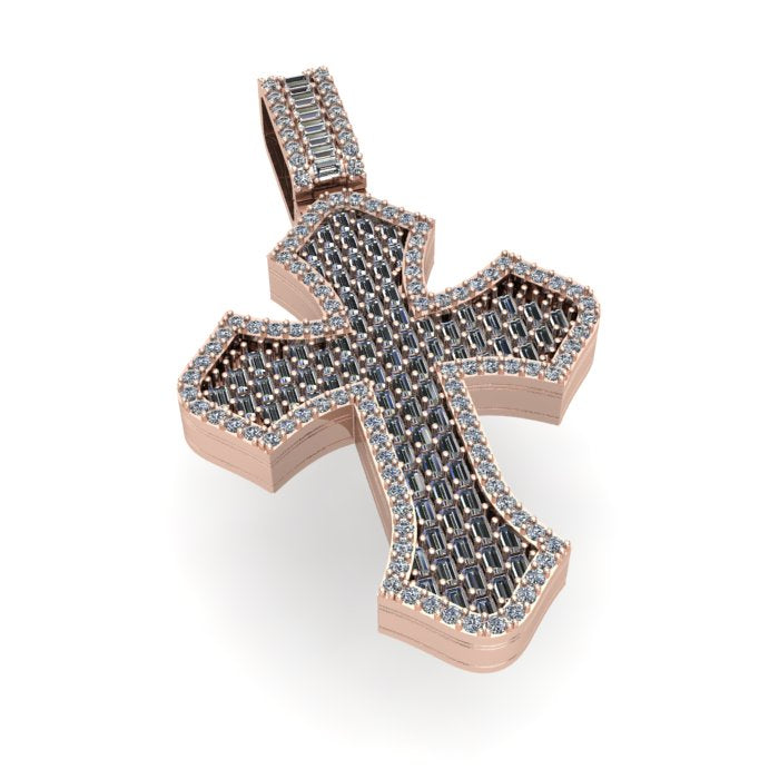 Baguette Cross Pendant