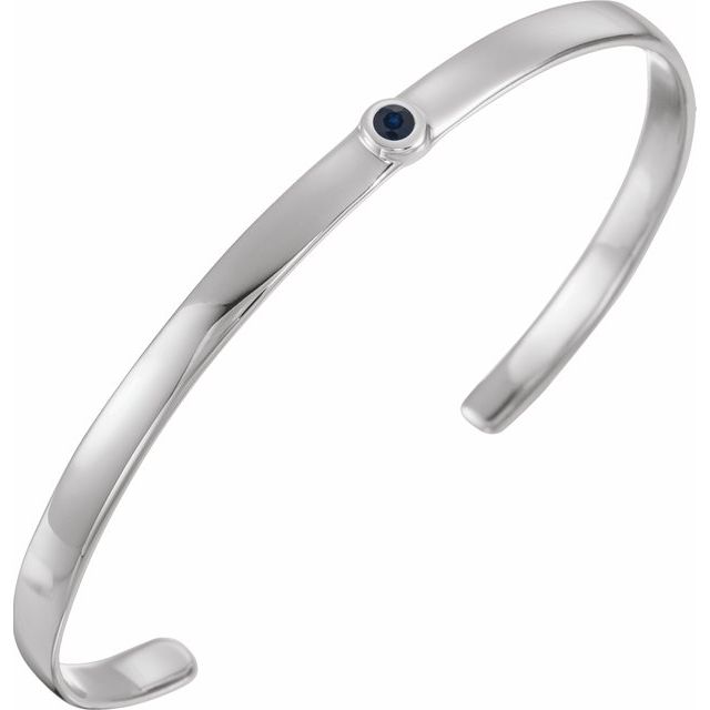 Blue Sapphire Cuff Bracelet