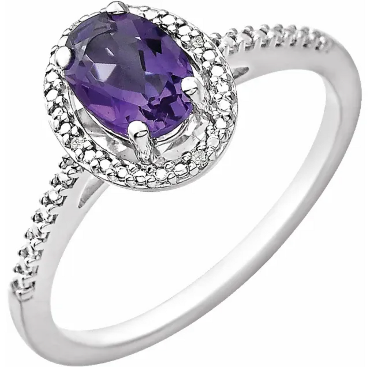 Oval Amethyst Ring