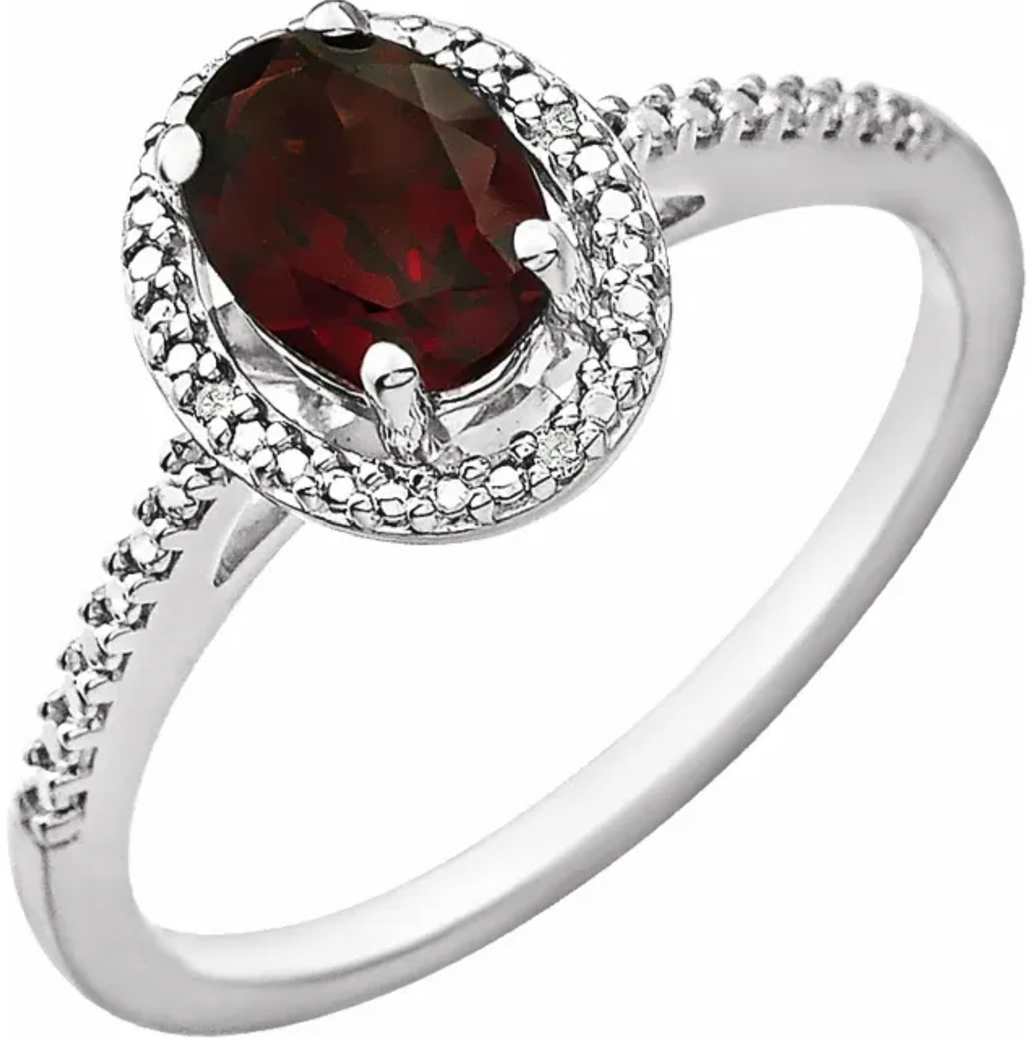 Oval Garnet Ring