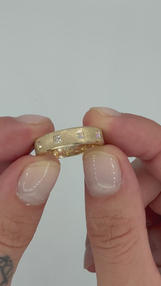 Matte Band With Diamonds