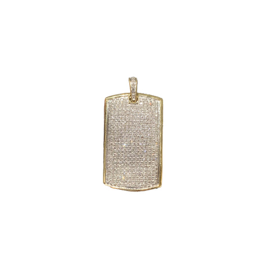 Men's Diamond Dog Tag