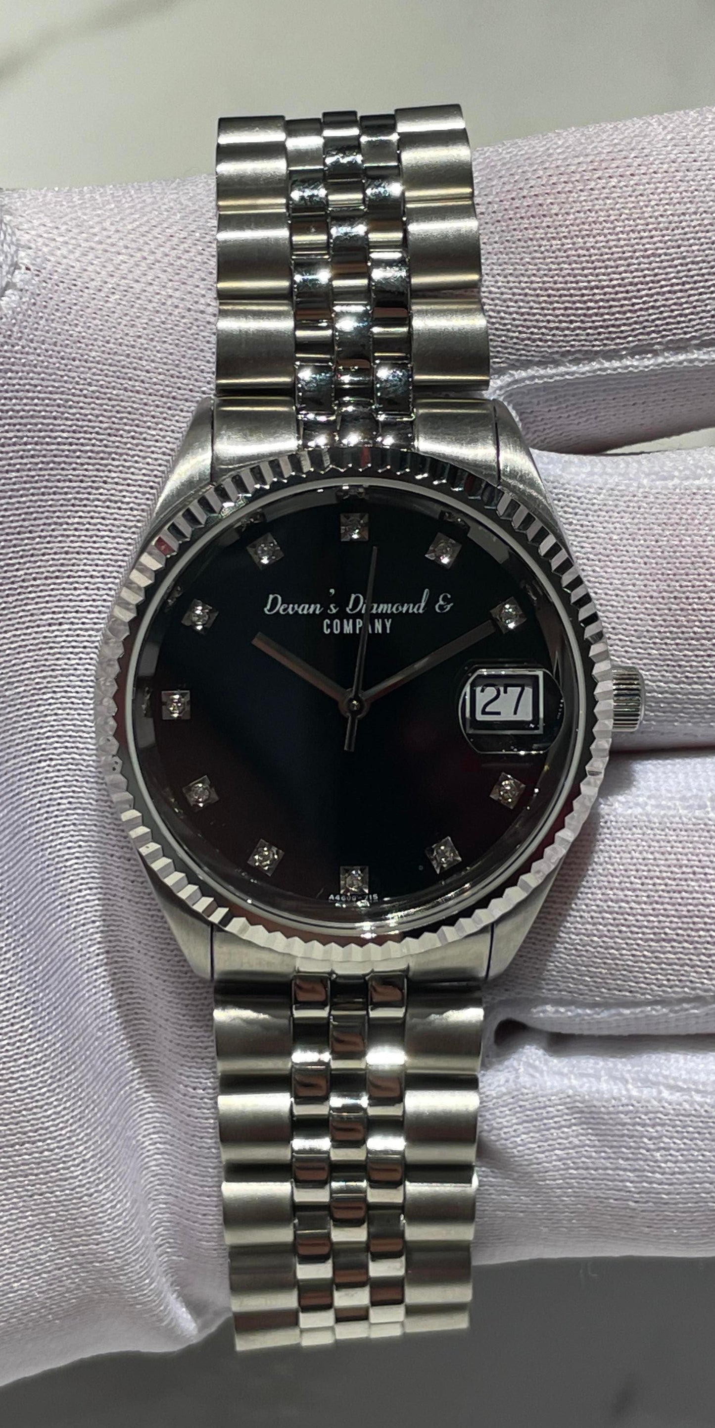 Black Diamond Dial Watch