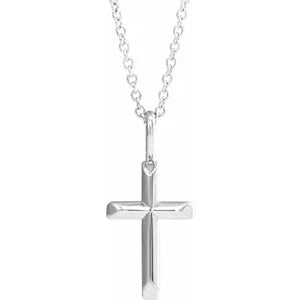 White Gold Cross