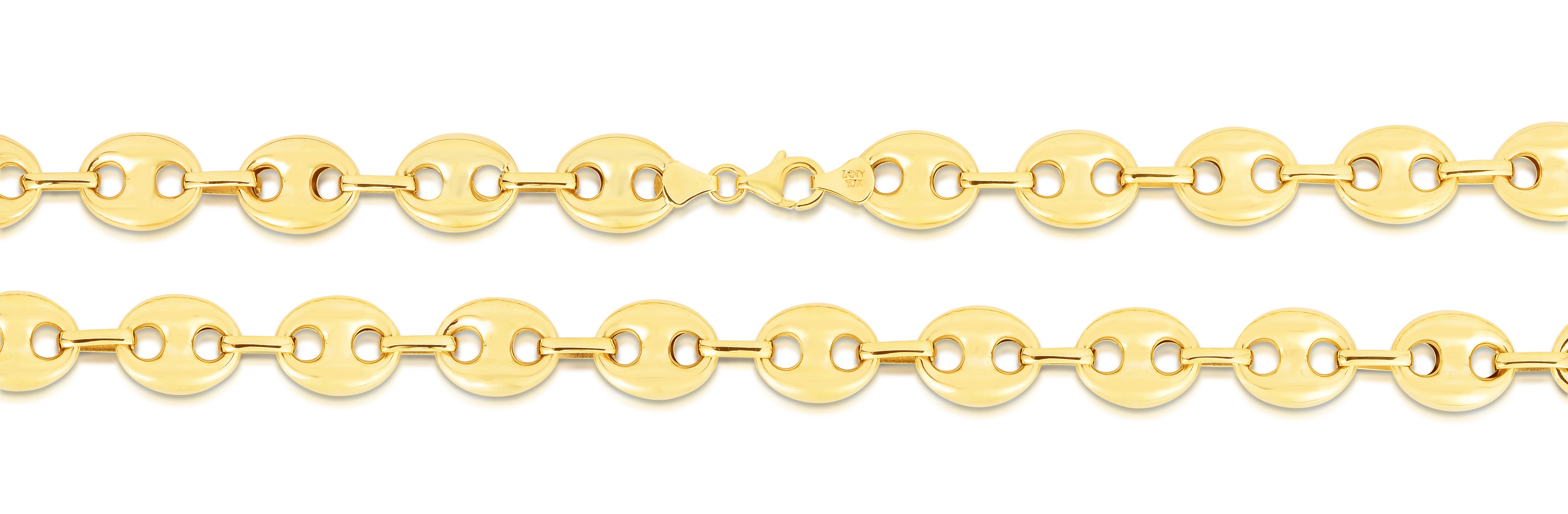 10k Puffed Gucci Link Chain