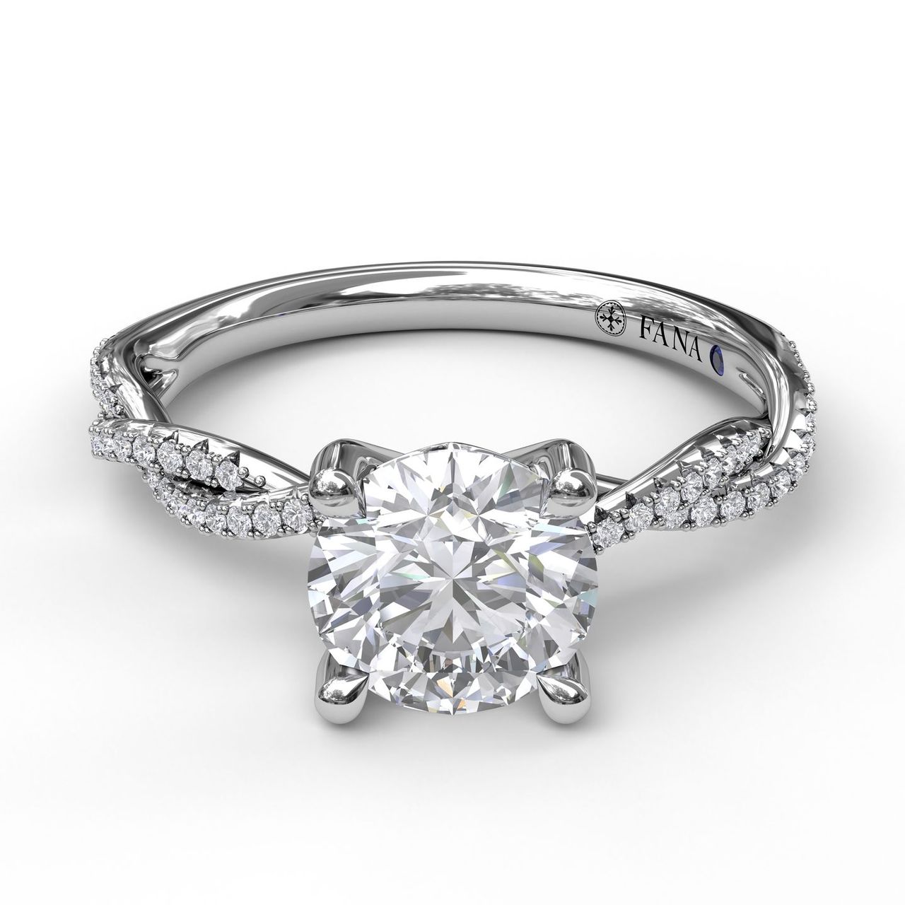 Petite Diamond Twist Engagement Ring