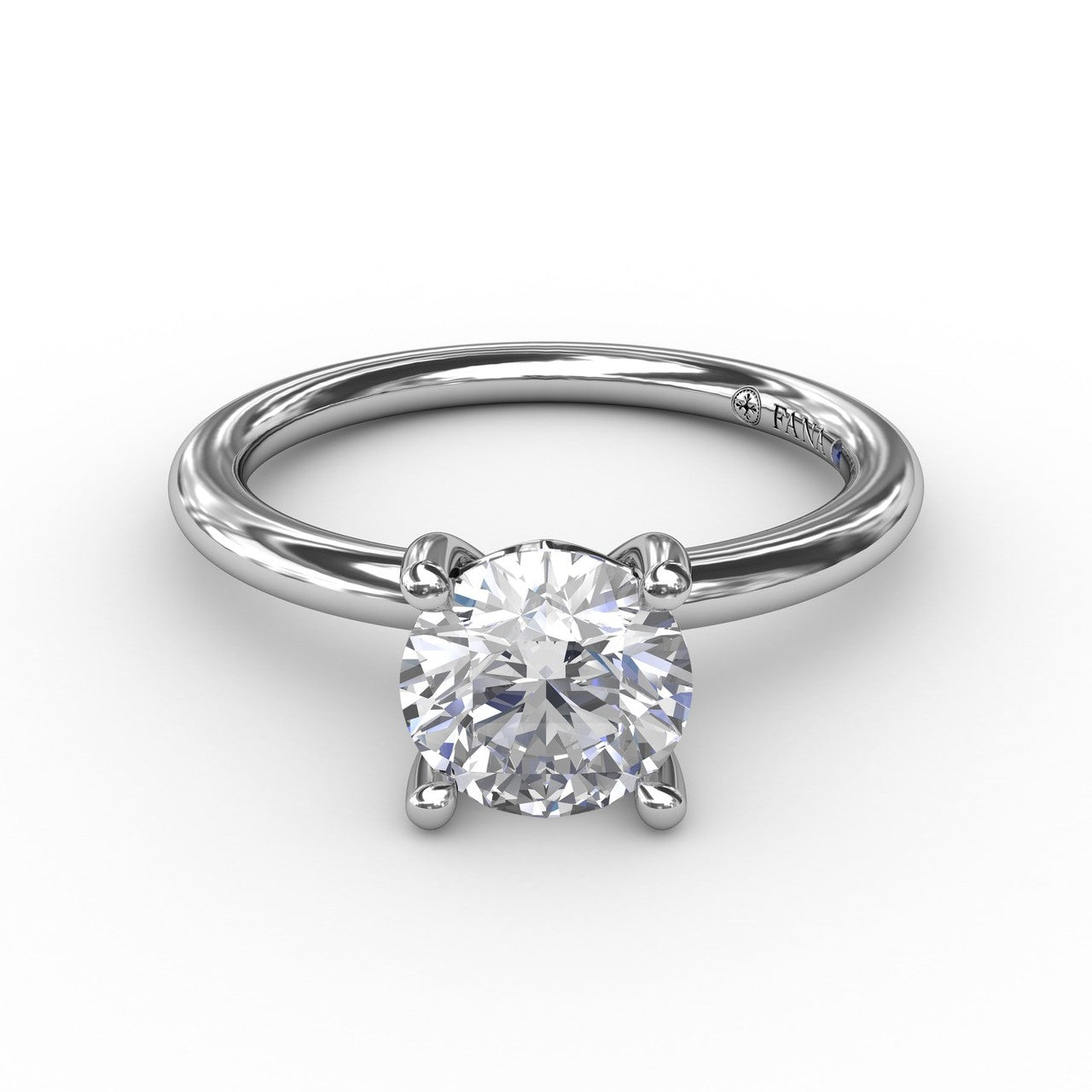 Classic Round Diamond Solitaire Engagement Ring