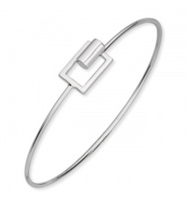 Bangle with Rectangle and Cylinder Latch